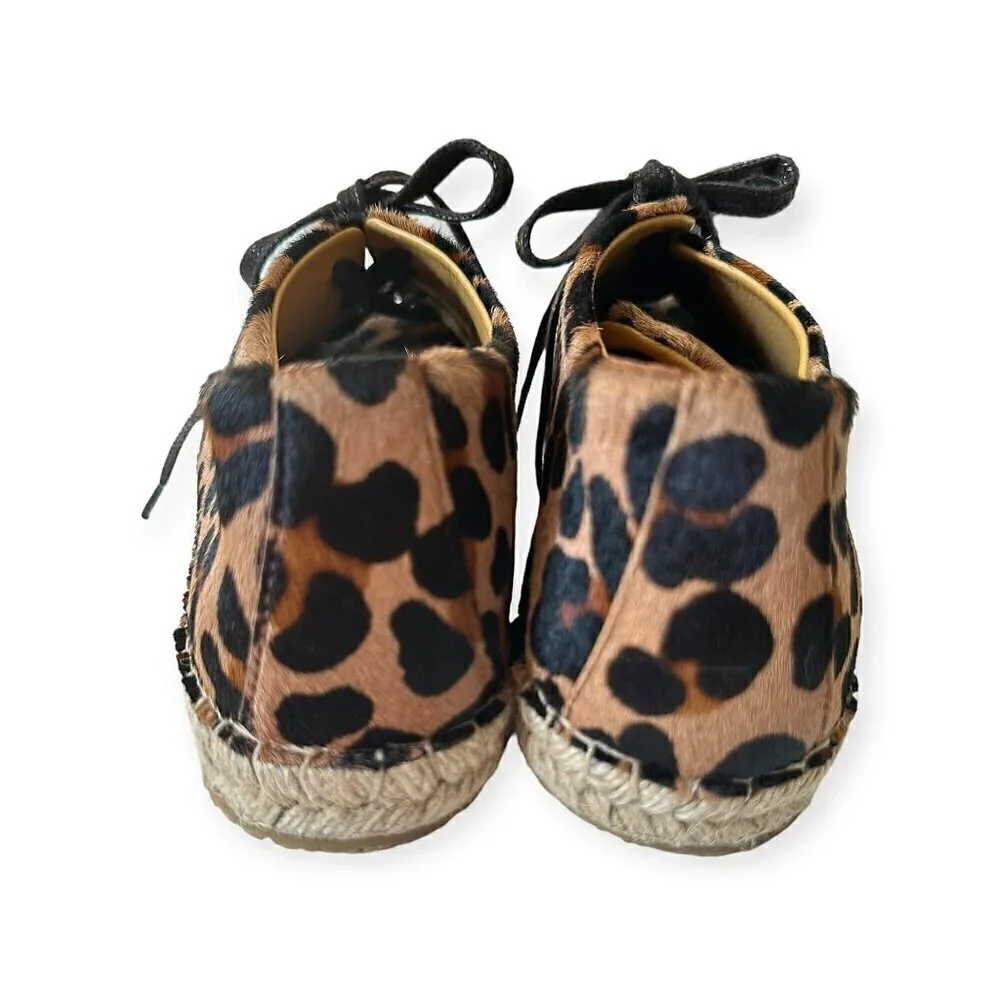 Sezane Julie Espadrilles Sneakers in animal print pony hair Size 38EU/FR